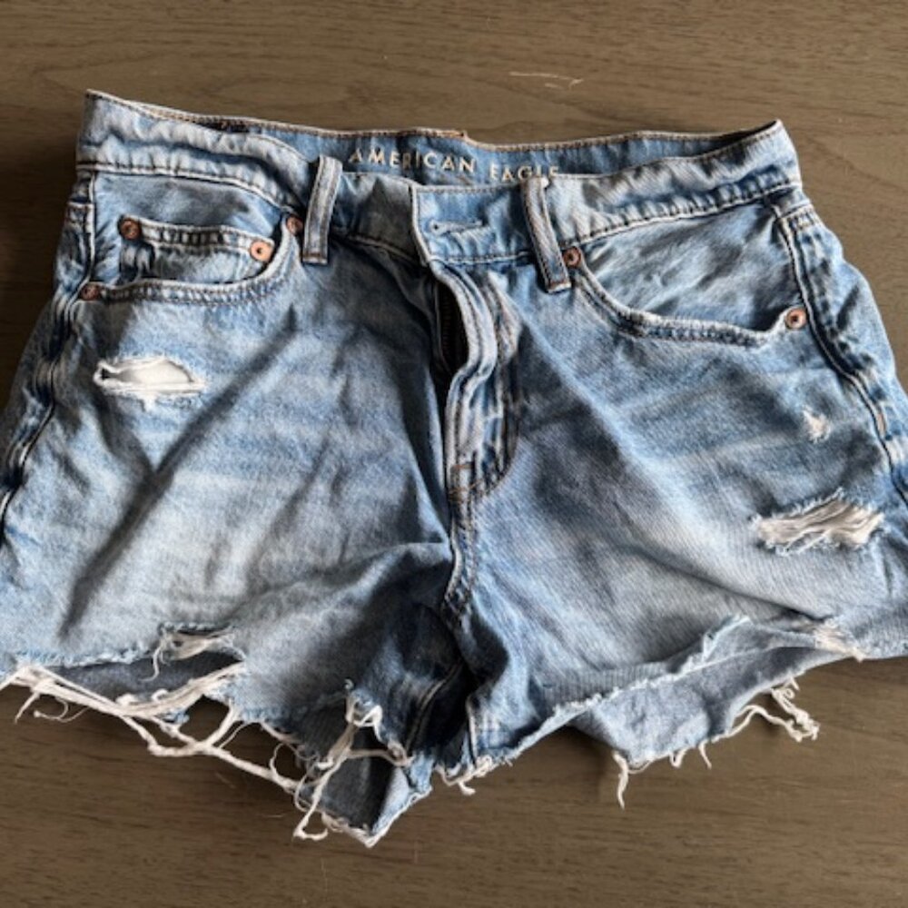 American Eagle Distressed Denim Shorts